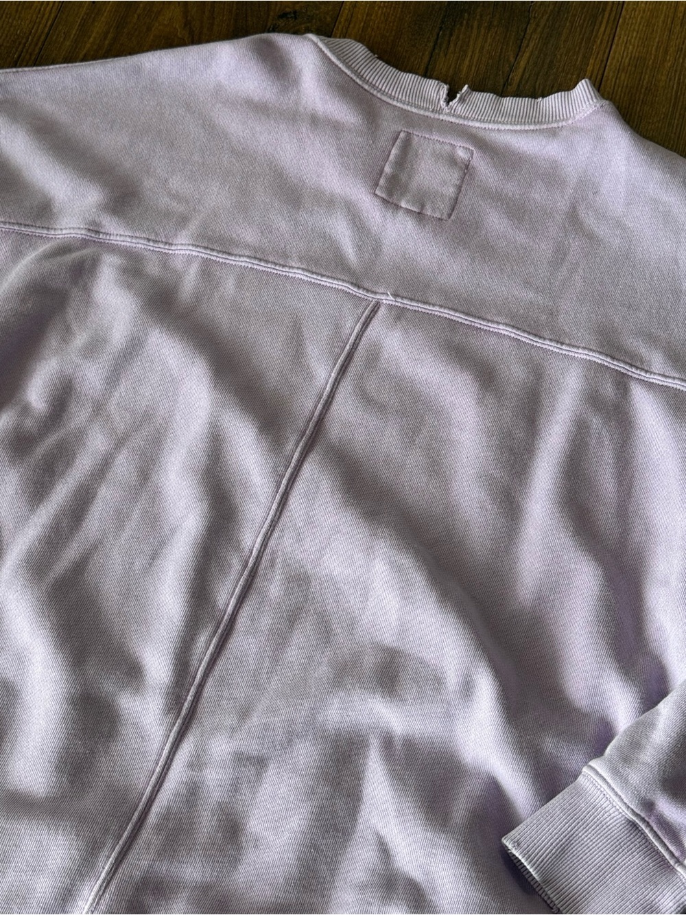 AERIE THE CHILL CREW Going off the Rails Sweatshirt Lavender Size Small - Picture 7 of 7